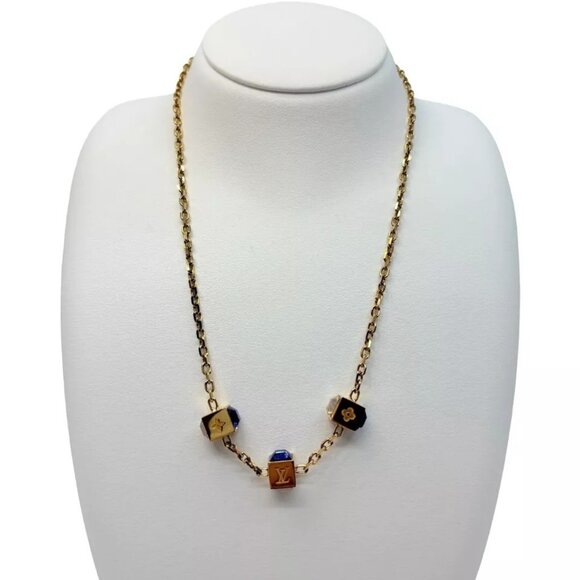 Authentic LOUIS VUITTON Collier Gambit Necklace - Picture 8 of 16